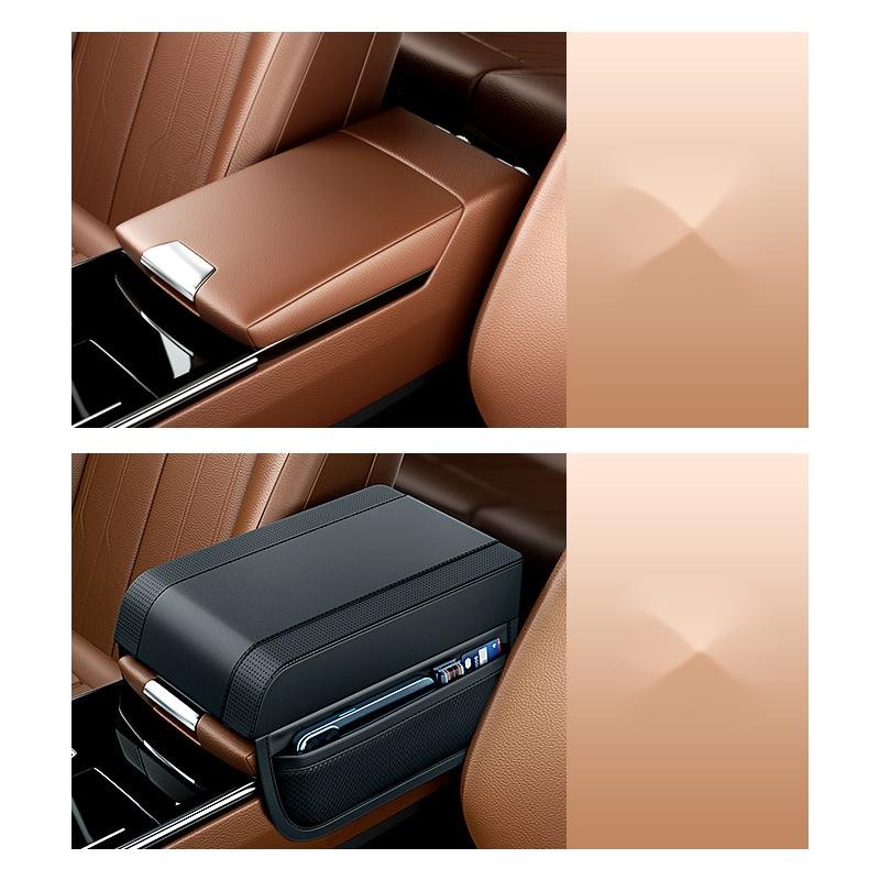 Car Armrest Cover Cushion Arm Rest Padded Cover Auto Center Console Pad Waterproof Elbow Rest Box Covers Car Interior Accessory