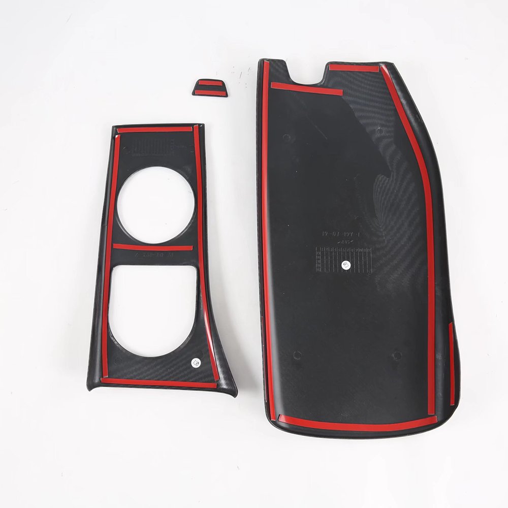 Auto Carbon Fiber Color Armrest Box Cover Car Body Kit Upgrade Accessories Decoration for 2019 2020 Toyota AVALON