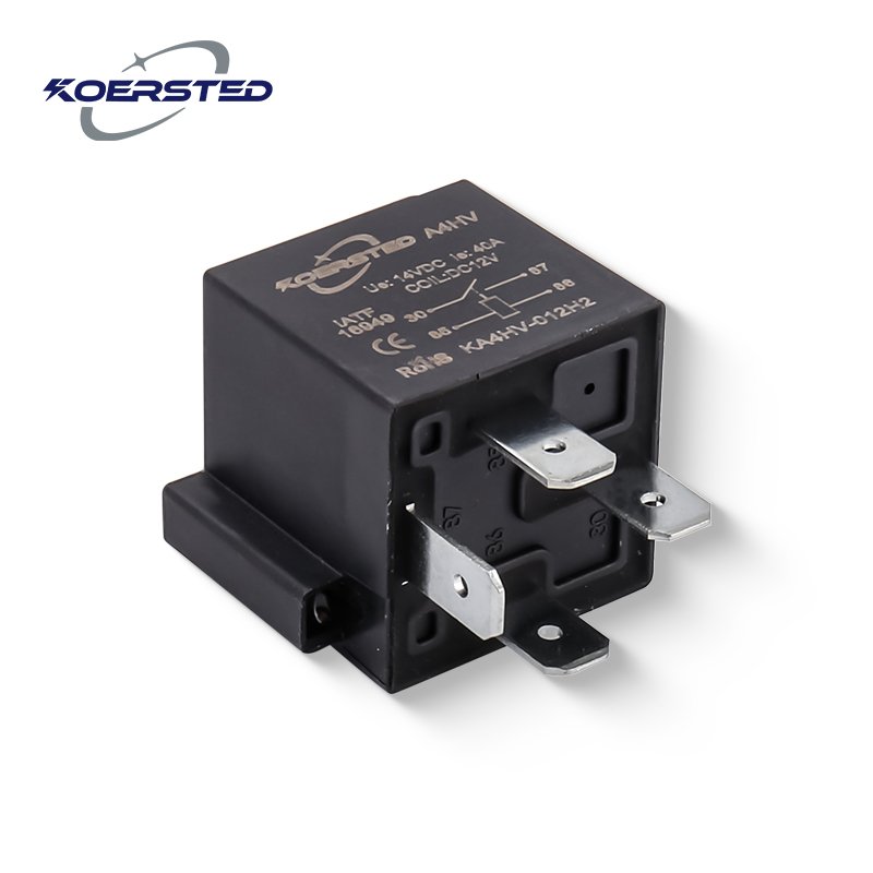 KV4HV Series Mini 12V~110V High Voltage DC 40A Relay for New Energy Vehicles and Charging Equipment 30A Rated Auto Relays"