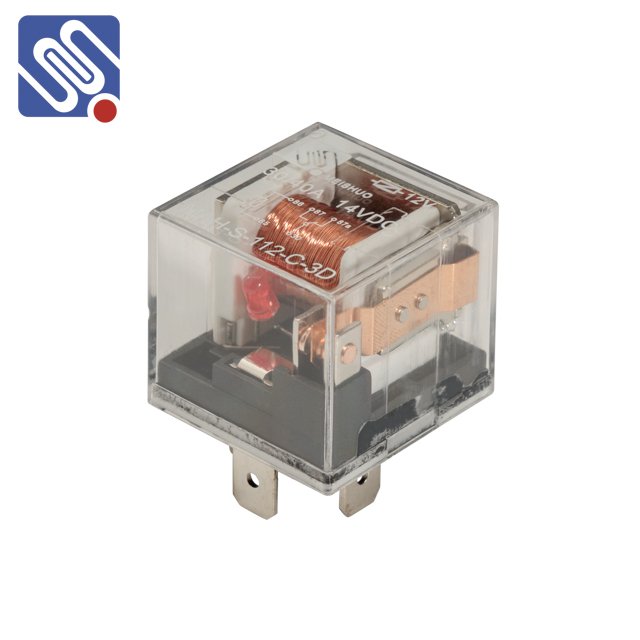 Meishuo MAH Transparent Car Relay 4pins 5pins Relay for air Conditioning 40A 60A Auto Relay for Lighting Controller