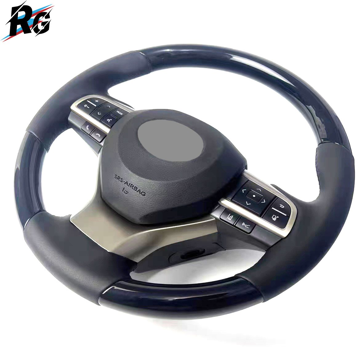 Hot Sale Factory Customized GS Style Leather Steering Wheel Peach Wood Car Steering Wheel For TOYOTA Lexus