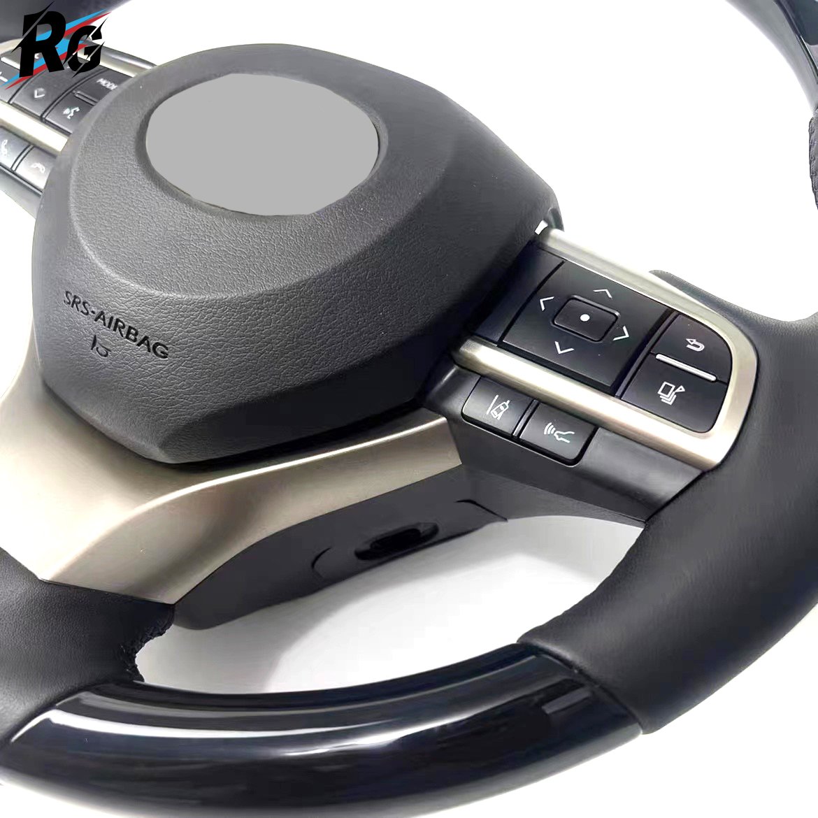Hot Sale Factory Customized GS Style Leather Steering Wheel Peach Wood Car Steering Wheel For TOYOTA Lexus