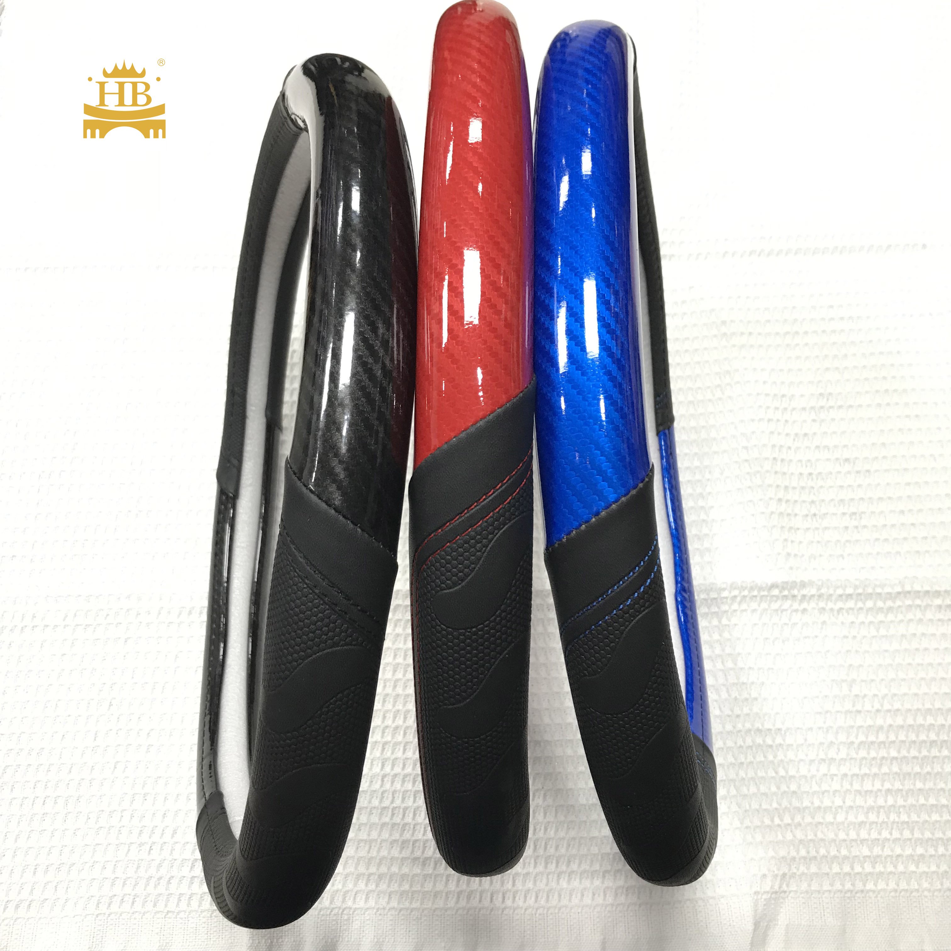 Carbon Car Steering Wheel Cover Fiber 15 inch Car Steering Wheel Cover