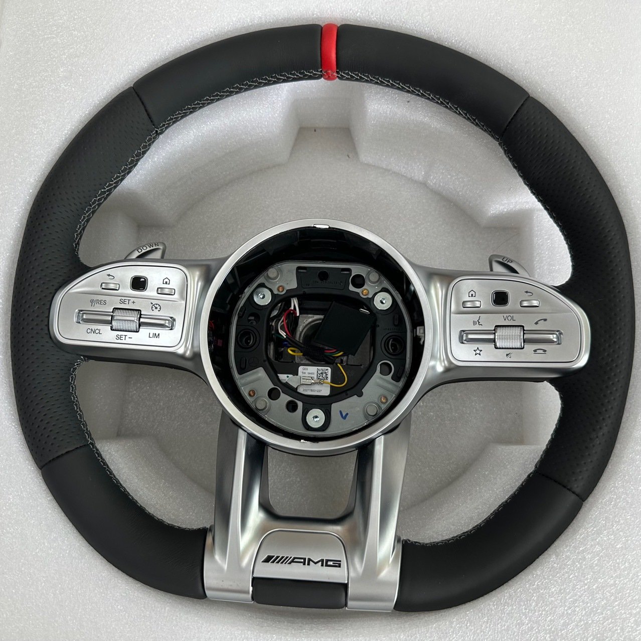 Car Steering Wheel For Mercedes Benz AMG G63 W212 W222 W213 W205 W211 W204 CLA CLS SL500 Leather Steering Wheel