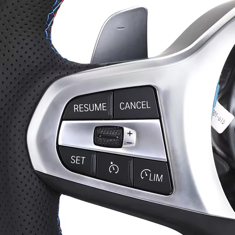Custom Volant M Sport Leather Carbon Fiber Steering Wheel for BMW G30 G11 G12 G20 G31 G38 G05 G21 G82 G80 G02 X3 G01 M3 M4 M5