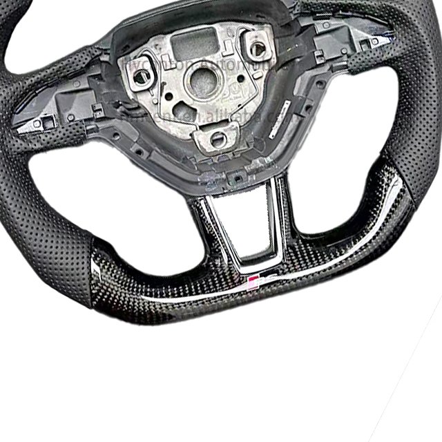 Hot seller Modification Superior quality carbon fiber Leather Steering Wheel For Skoda octavia superb car Steering Wheel