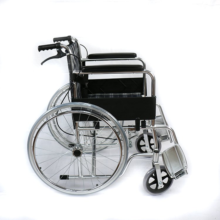 Hot Selling Ultralight Sport Manual Wheelchair Steel Armrest Footrest Manual Wheelchair