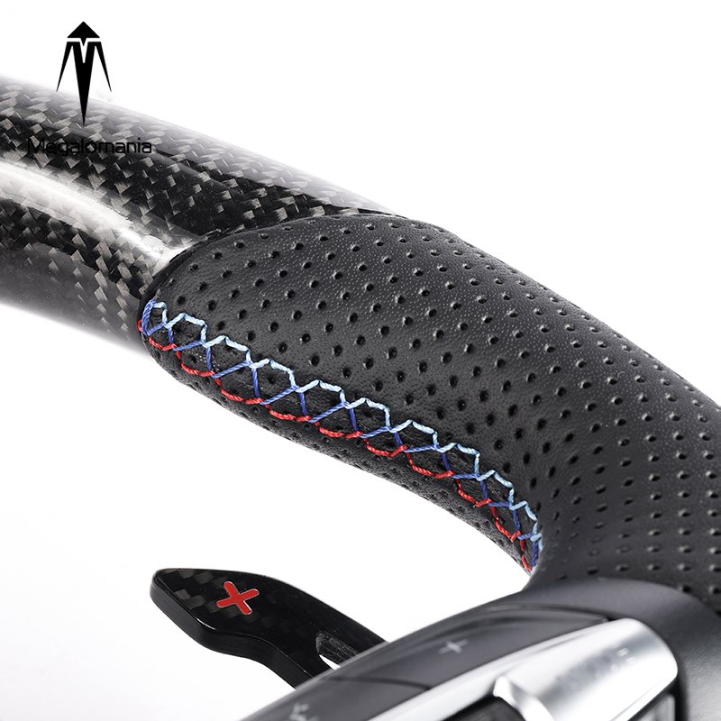 Genuine Carbon Fiber Steering Wheel for BMW M2 M3 M4 M5 M6 X5M X6M F80 F30 F10 LED car Steering Wheel