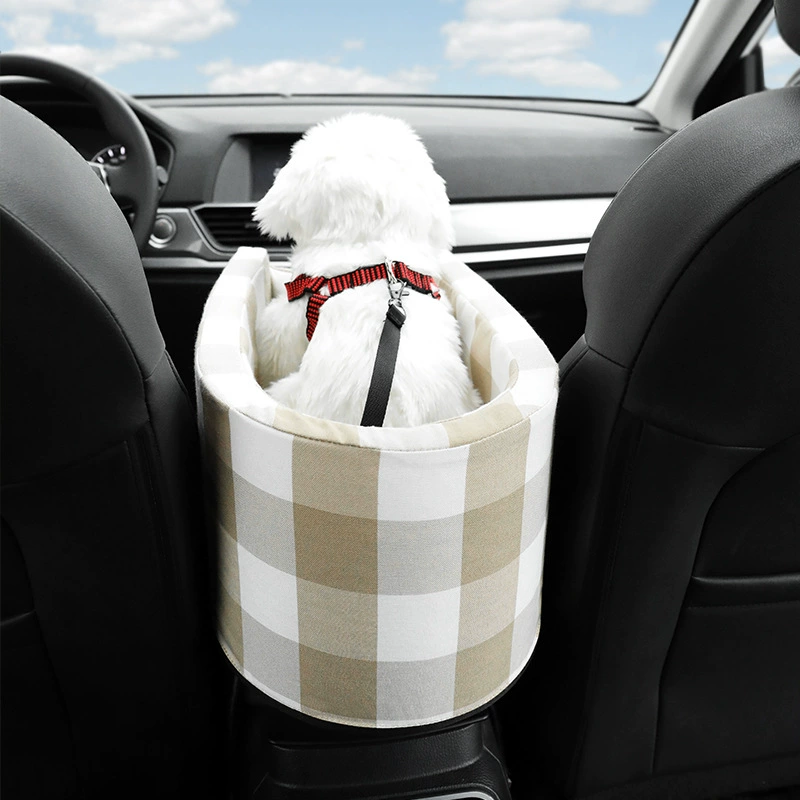 Dog Car Seat Portable Seat Cover Car Carrier for Dogs Armrest Box Dog Kennel Pet Kennel Car Pet House for Sale