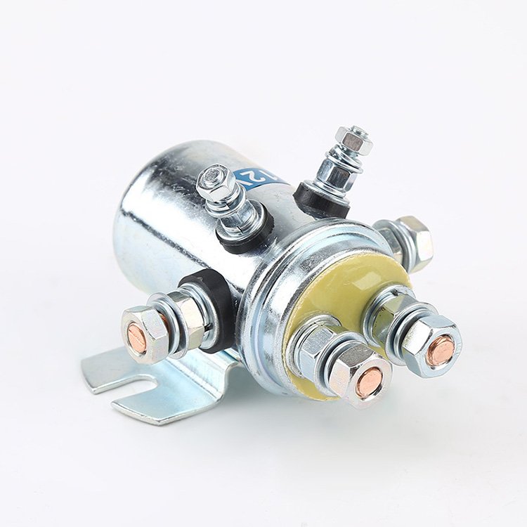 12V 24V 36V 48V 200A Electrical Winch Relay 6 Terminal Winch Motor Positive and Negative Golf Cart Relay Solenoid