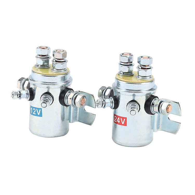 12V 24V 36V 48V 200A Electrical Winch Relay 6 Terminal Winch Motor Positive and Negative Golf Cart Relay Solenoid