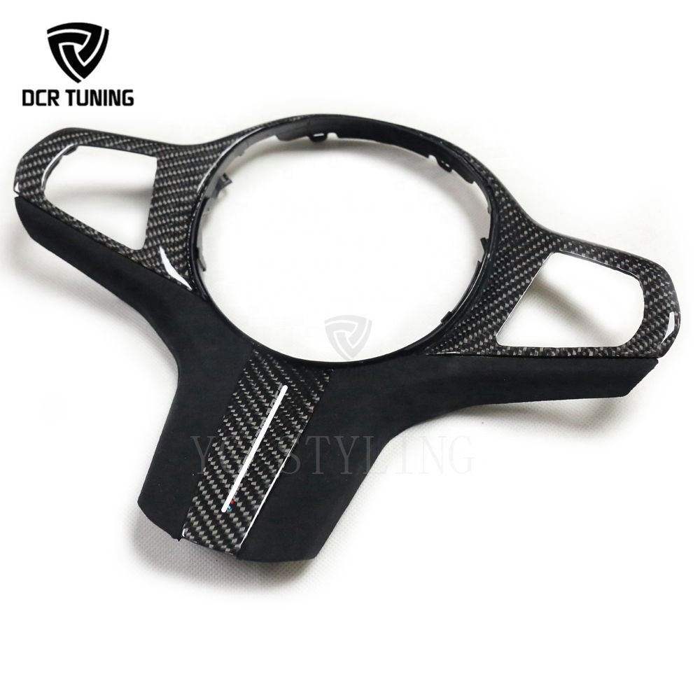 Carbon Fiber Steering Wheel Trim for BMW New Models F90 M5 F95 F97 F98 2019+