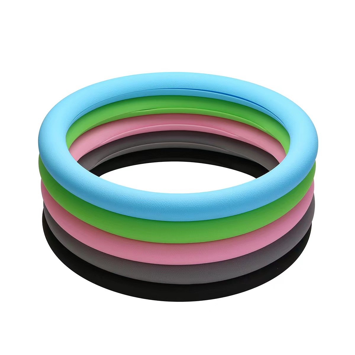 Anti Slip Heat Resistant Car Silicone Steering Wheel Cover Universal 15 Inch Wheel Cover
