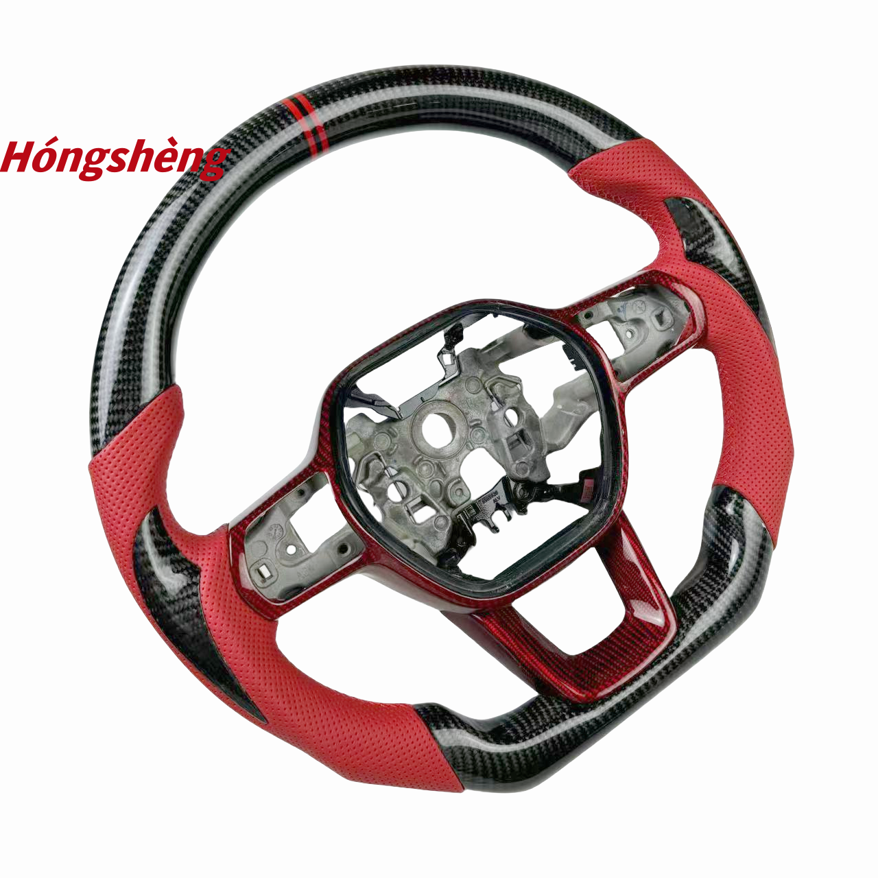 for Honda CRV hr-v No. 11 Civic Accord Car Interior Accessories Customized Personalized Carbon Fiber D-type Steering Wheel