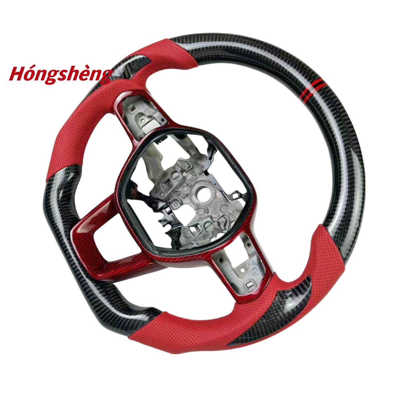 for Honda CRV hr-v No. 11 Civic Accord Car Interior Accessories Customized Personalized Carbon Fiber D-type Steering Wheel