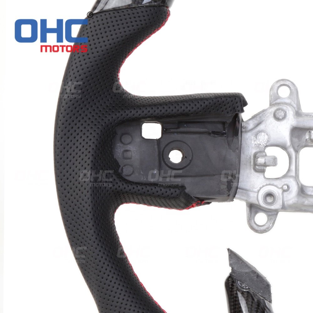 OHC MOTORS Real Carbon Fiber Steering Wheel for Dodge RAM 1500 2500 3500 4500 5500 2019 2020 2021 Steering Wheels