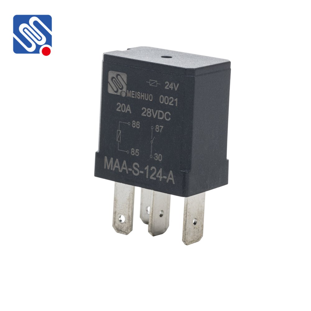 Meishuo MAA 12V 35A Car Relay Waterproof Black Violet Relay Switch for Automobile Fog Lamp Air Conditioner