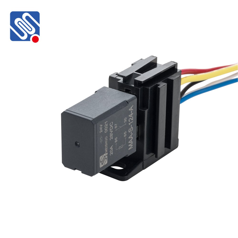 Meishuo MAA 12V 35A Car Relay Waterproof Black Violet Relay Switch for Automobile Fog Lamp Air Conditioner