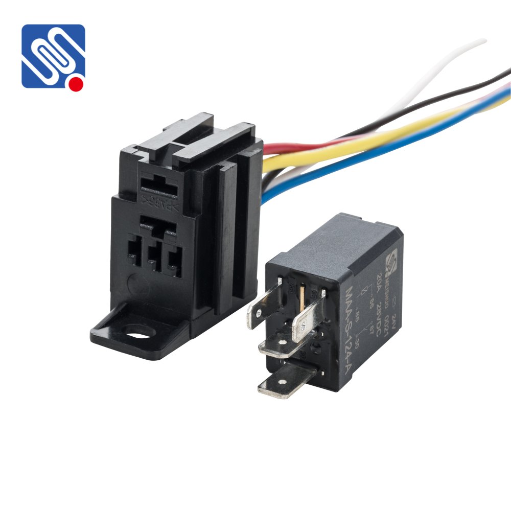 Meishuo MAA 12V 35A Car Relay Waterproof Black Violet Relay Switch for Automobile Fog Lamp Air Conditioner