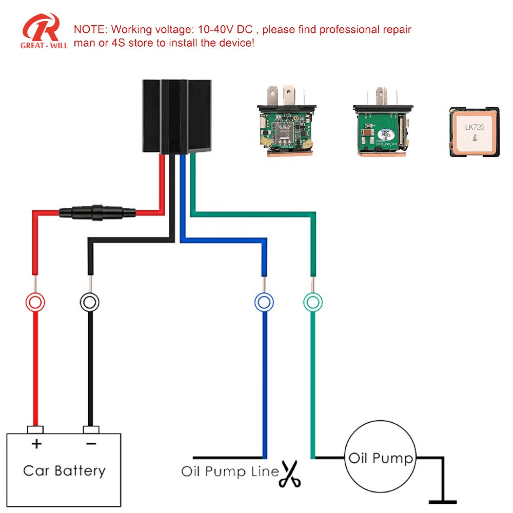 TR12 Relay GPS Tracker Locator Wired GPS Tracking Device 2G Network SIM Card for Car Bus Vehicle Accessories Gps GSM Tracker
