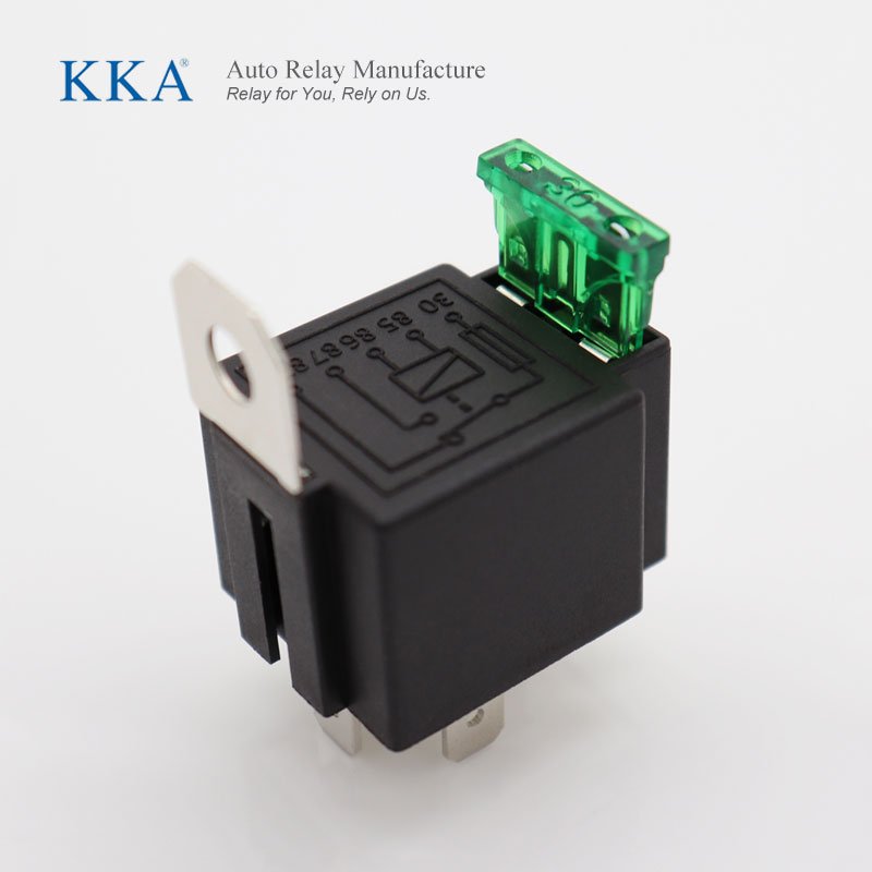 KKA-A4F 30A Auto Relays Automotive Fuse Relay for Car Truck Motor Boat or Fan 12V/24V 4Pin/5Pin with Fuse
