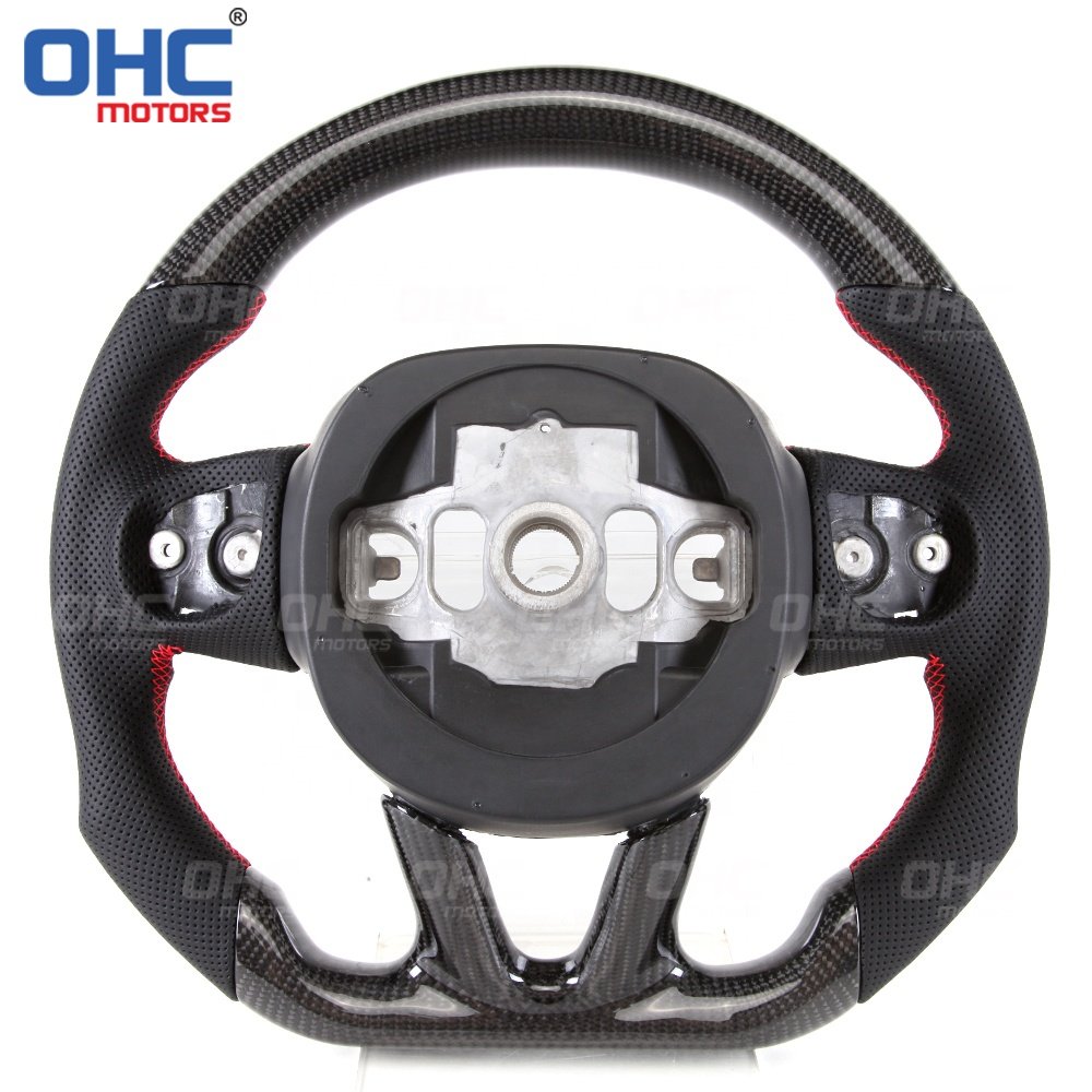 LED Carbon fiber steering wheel for Dodge Hellcat Charger 2015 2016 2017 2018