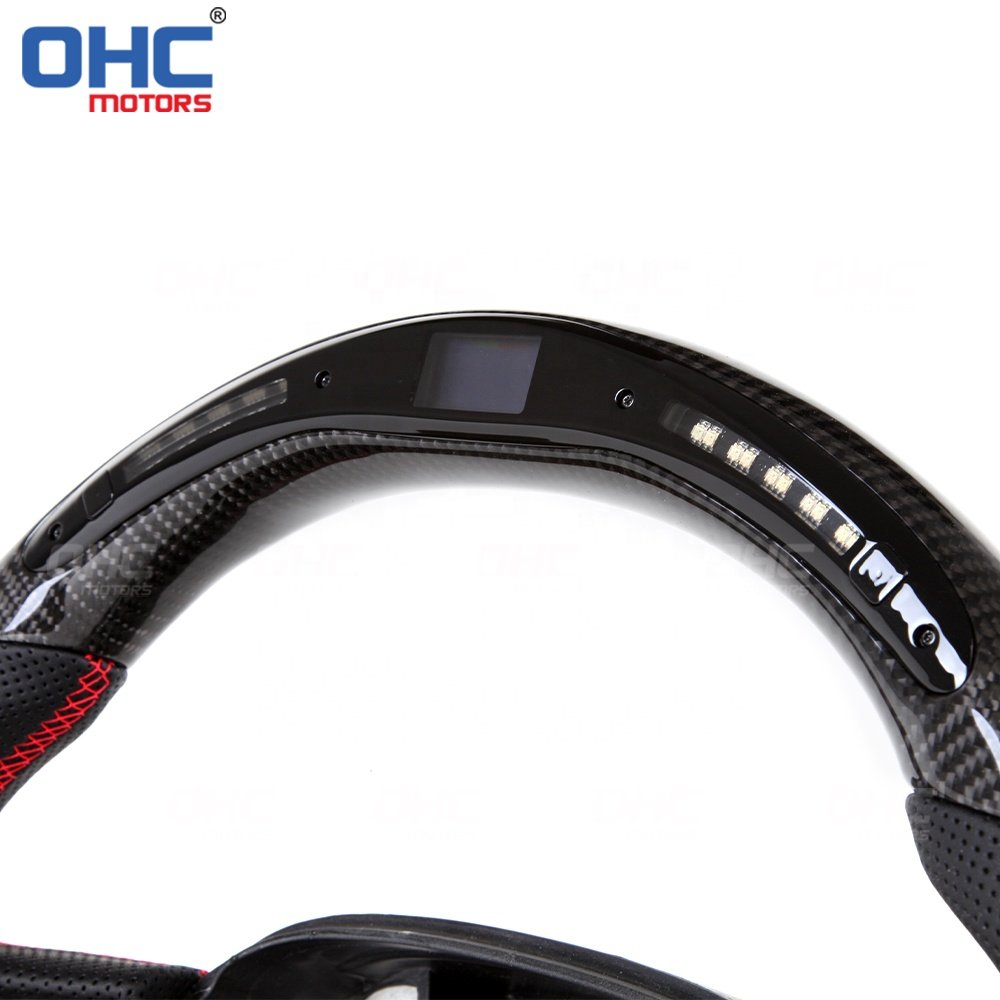 LED Carbon fiber steering wheel for Dodge Hellcat Charger 2015 2016 2017 2018