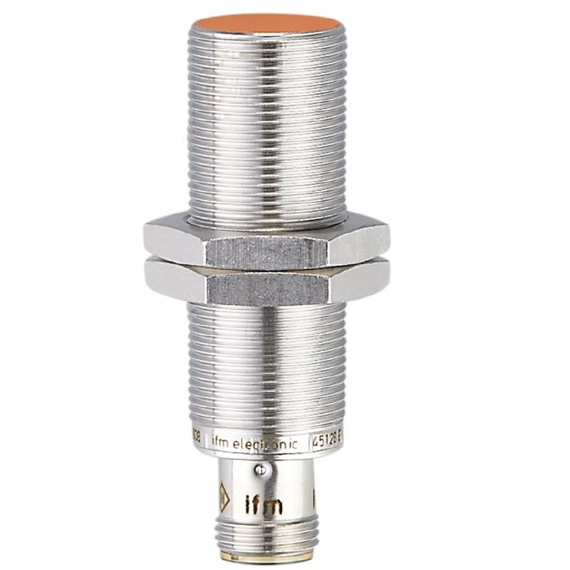 IFM IG7100 IGK3005-BPKG/I/US-100-DPS, INDUCTIVE PROXIMITY SWITCH, M18, L=60MM, METAL, SN 5MM F, N/O, DC PNP, M12 CONNECTOR