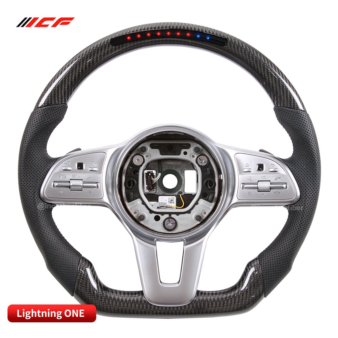 100% Real Carbon Fiber LED Steering Wheel for benz W205,S205 S213,W213 X156 C117,X117 W218,X218,C257 V222,X222 A238,C238 C205,