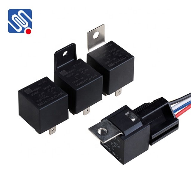 Meishuo MAH Auto Relay 12v 40a Relay 5 Pin 24v 60A 4pin Wiring Harness and Automotive Relay for Car Parts