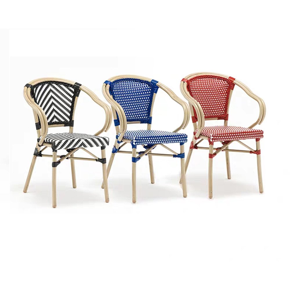 UPTOP Wholesale 2023 Modern Hot Sale Garden Outdoor Patio Furniture Dining Set Rattan Dining Armrests Chairs