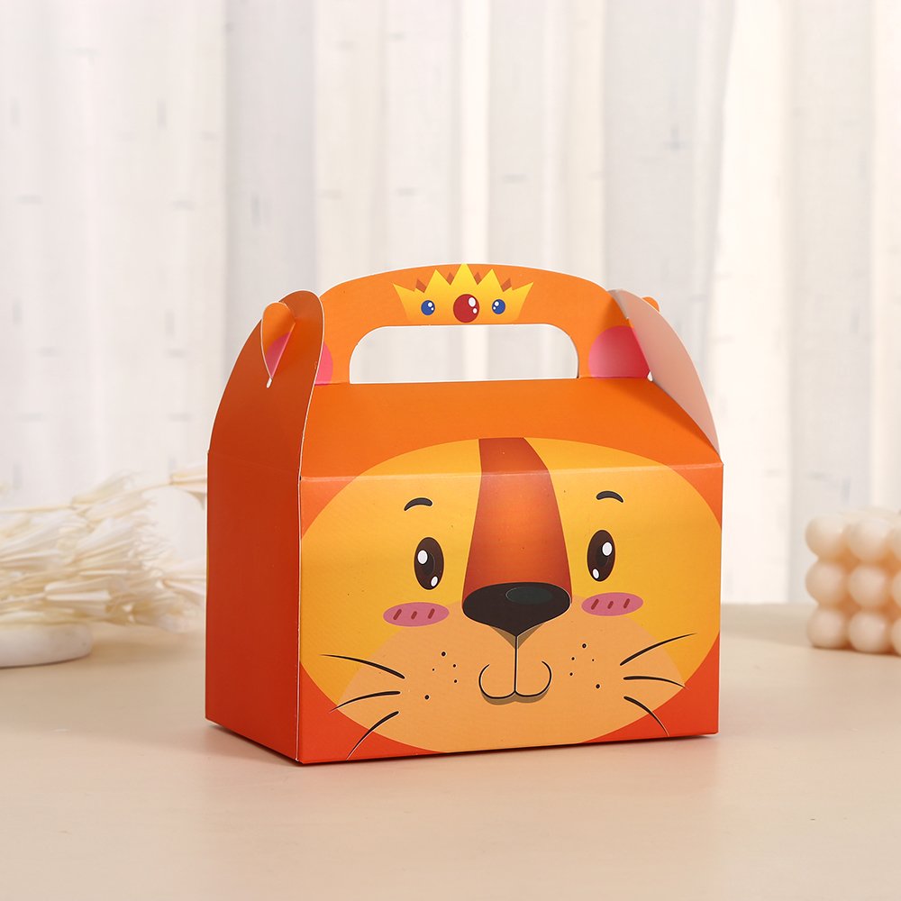 Farm Animals Party Favor Boxes Candy Treat Boxes Goodies Gift Paper Boxes for Birthday Barnyard Party Supplies