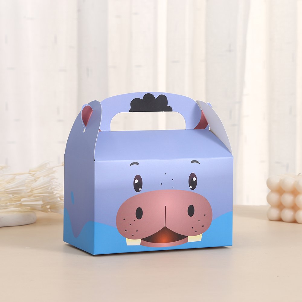 Farm Animals Party Favor Boxes Candy Treat Boxes Goodies Gift Paper Boxes for Birthday Barnyard Party Supplies