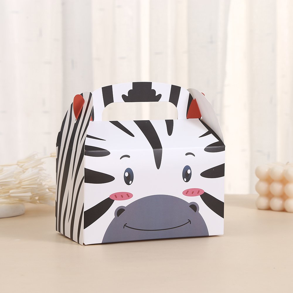 Farm Animals Party Favor Boxes Candy Treat Boxes Goodies Gift Paper Boxes for Birthday Barnyard Party Supplies