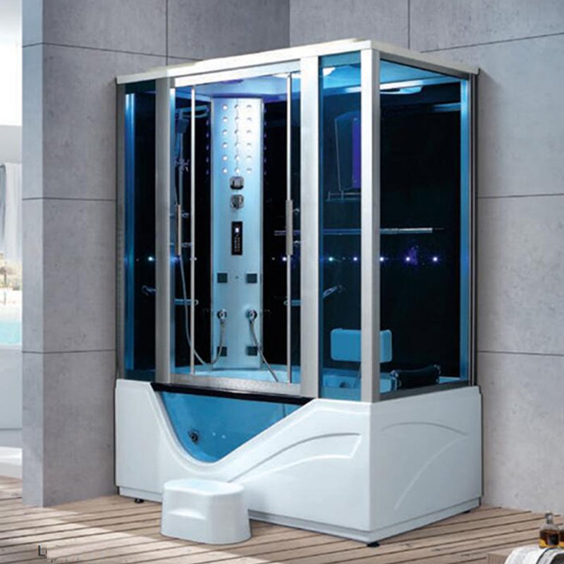 Corner Bath Shower Combo/Small Corner Tub Shower/Walk in Bathtub With Shower