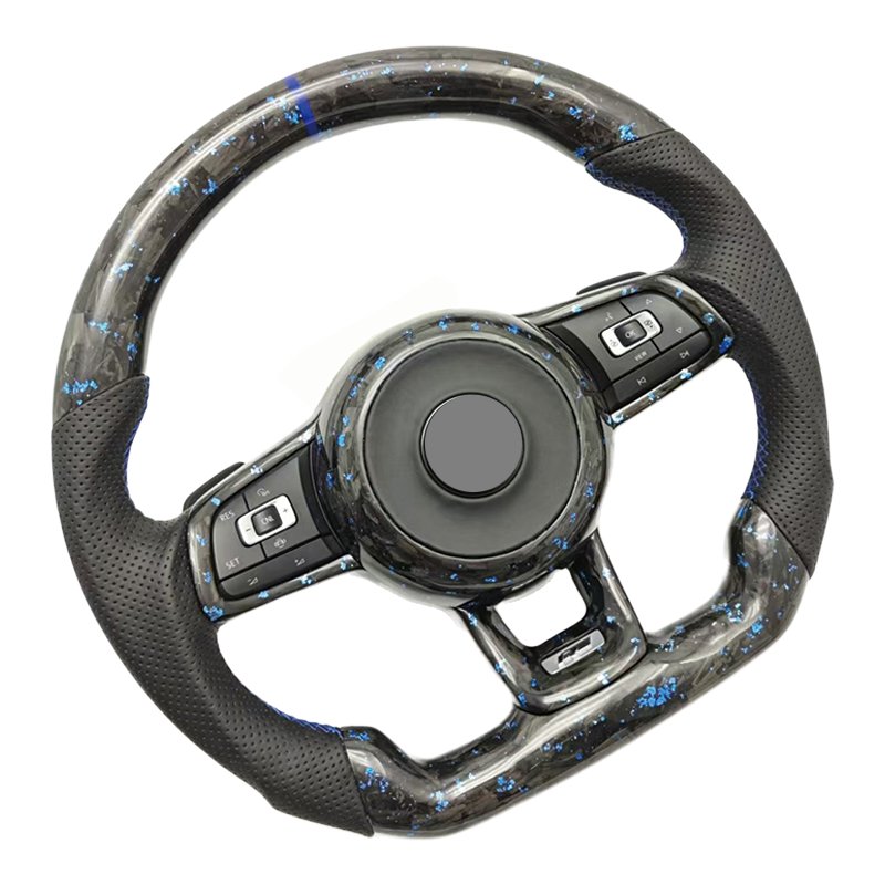Sports Style Car Steering Wheel For Volkswagen Mk7 Forged Carbon Steering Wheel Golf 7 Golf 7.5 GTI R