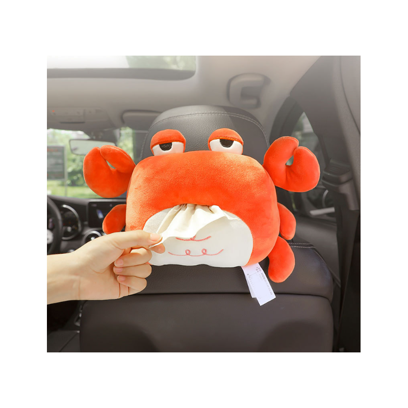 Car Cartoon Cute Animals Tissue Box Female Car Interior Multifunctional Creative Napkin Set Tissue Box