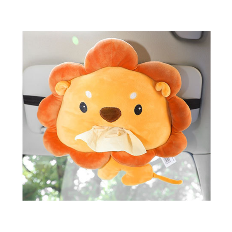 Car Cartoon Cute Animals Tissue Box Female Car Interior Multifunctional Creative Napkin Set Tissue Box