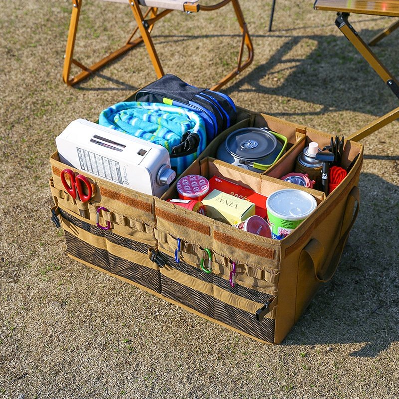 Outdoor Camping Equipment Box Foldable Storage Box Portable Large Capacity Organizer Bag