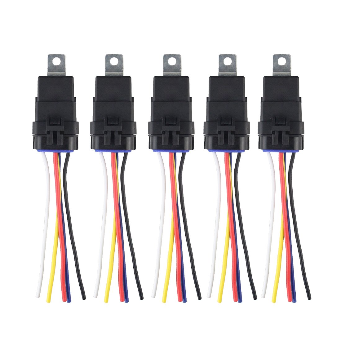Manufacturer 5-Pin Harness Relay Kit 40Amp 12V/24V Automotive Relays Socket for Auto Cars