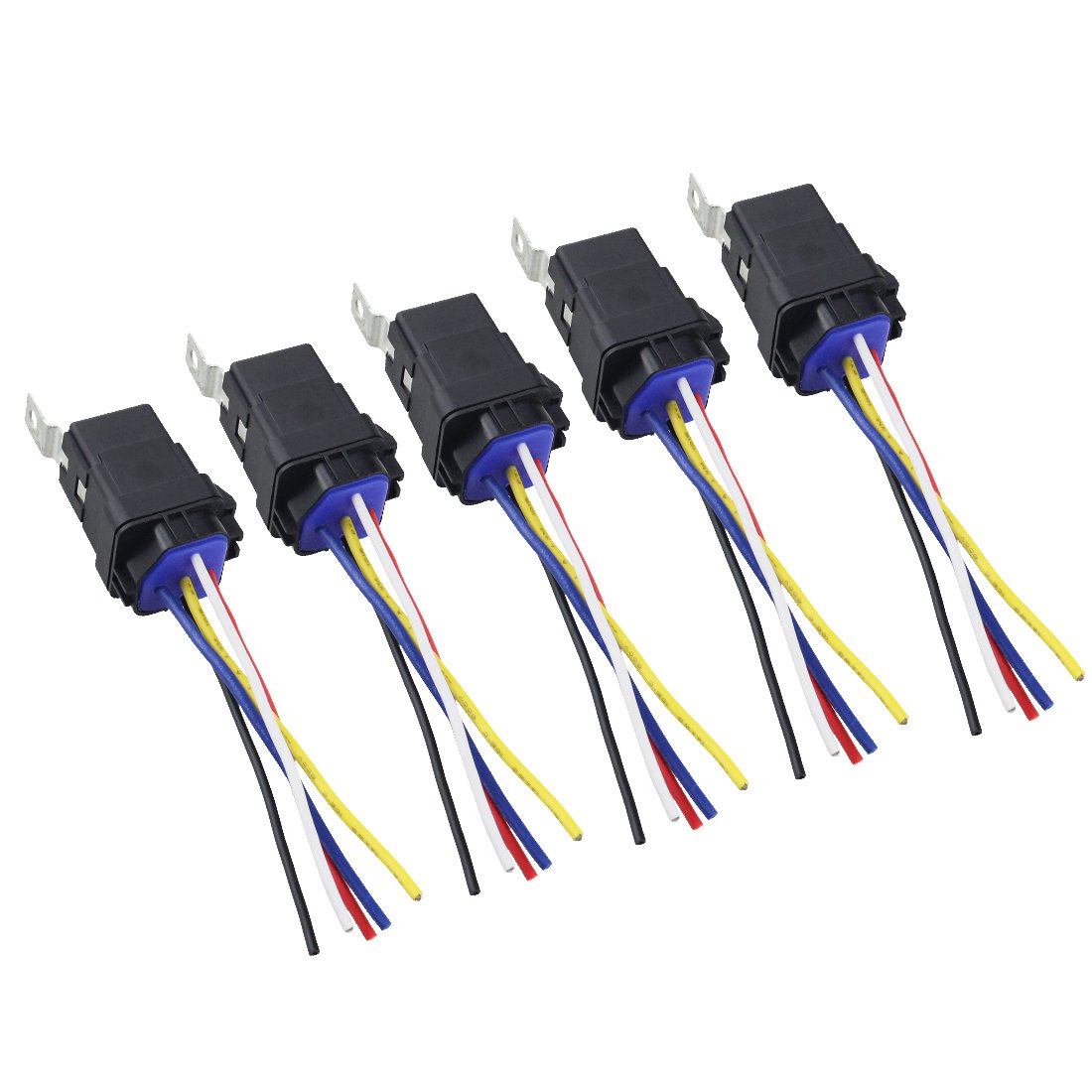 Manufacturer 5-Pin Harness Relay Kit 40Amp 12V/24V Automotive Relays Socket for Auto Cars