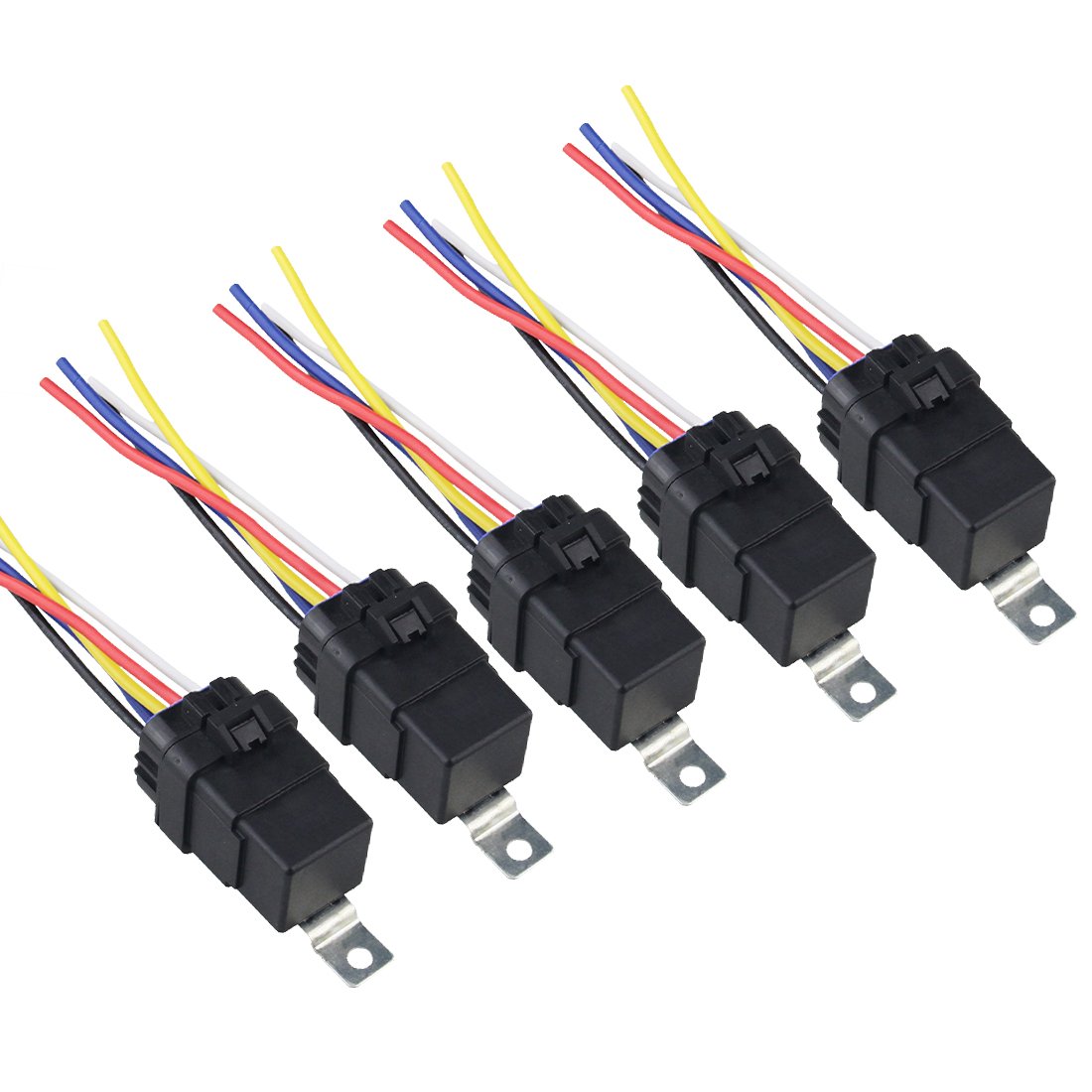 Manufacturer 5-Pin Harness Relay Kit 40Amp 12V/24V Automotive Relays Socket for Auto Cars