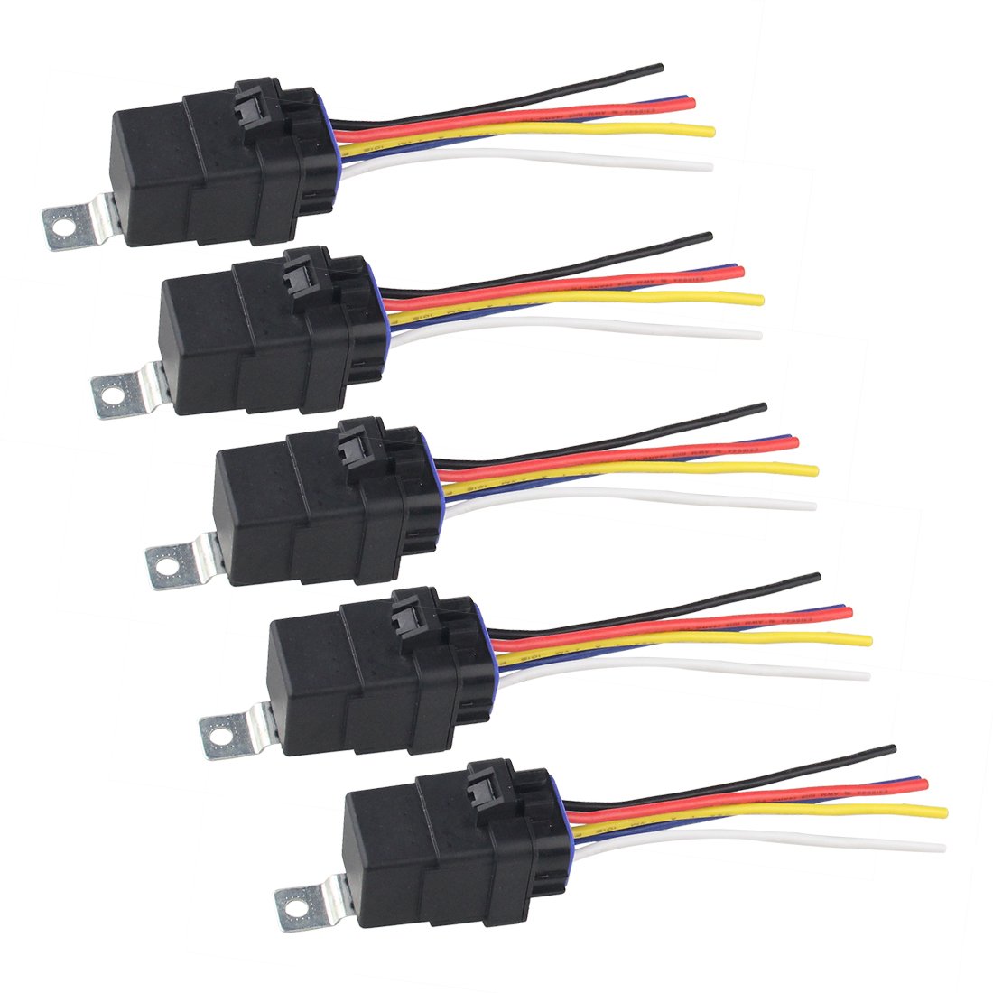 Manufacturer 5-Pin Harness Relay Kit 40Amp 12V/24V Automotive Relays Socket for Auto Cars