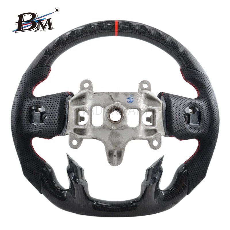 Fit For Dodge Car Model RAM Series High Quality CarbonFiber Custom Sport Steering Wheels 2019 2020 2021 2022 2023 2024-up By BM