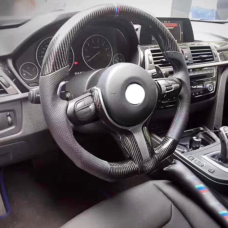 Steering wheel Assembly Sports Steering Wheel Blue Carbon fiber steering wheel factory wholesale carbon fiber