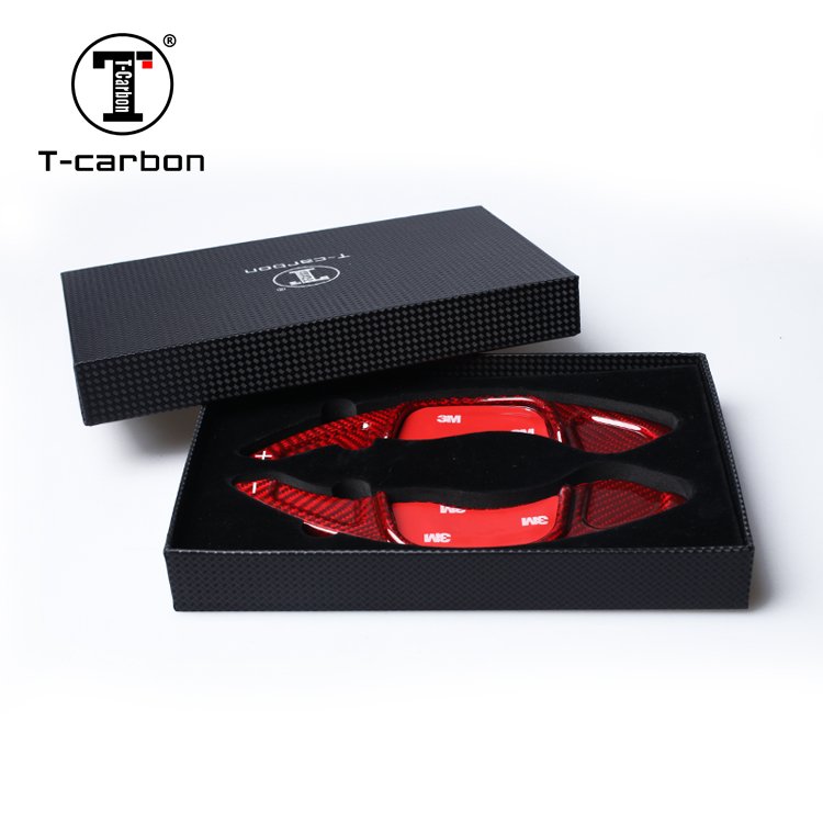 T-carbon Car Steering Wheel Shifter Paddles For Volkswagen Golf 7 Scirocco Sagitar GLI Carbon Fiber Shifting Paddle Shift