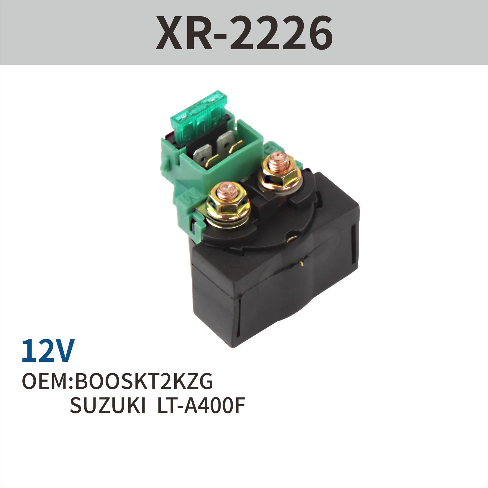 Caltric Starter Solenoid Relay Compatible With Suzuki Lt-A400F Kingquad 400 4X4 2008-2016