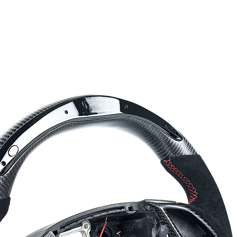 Carbon Fiber Steering Wheel For Chevrolet Corvette C7 z06 2014-2018 Custom Perforated Leather Car Steering Wheel Accessories