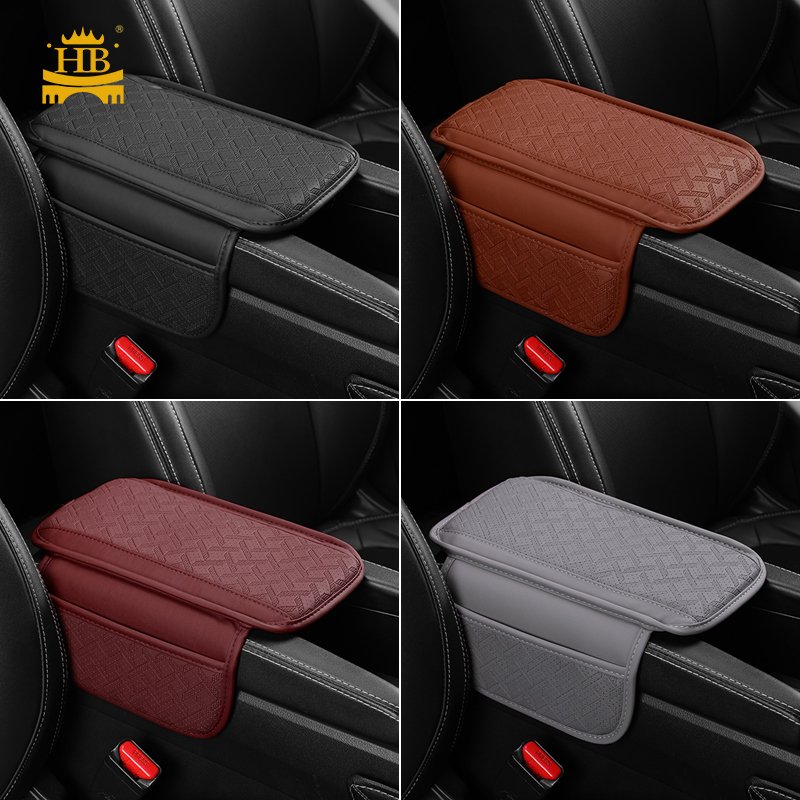 Hot Selling Car Central Arm Rest Cover Phone Holder Memory Foam Auto Center Console Armrest Cushion Pad