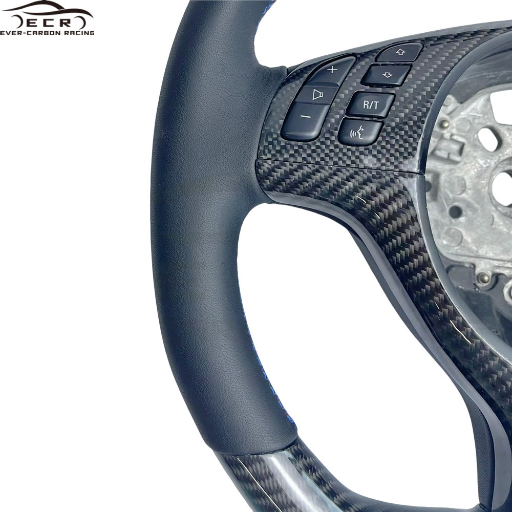 Ever-carbon Racing ECR Hotsell Factory Price Car Steering Wheel Sport Steering Wheel for BMW E46 M Carton Box Carbon Fiber 1pcs